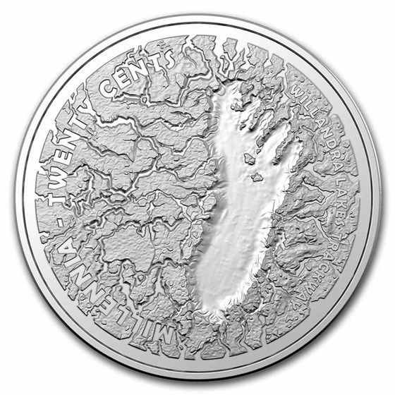 2021 Australia 1/2 oz Silver Mungo Footprint Proof